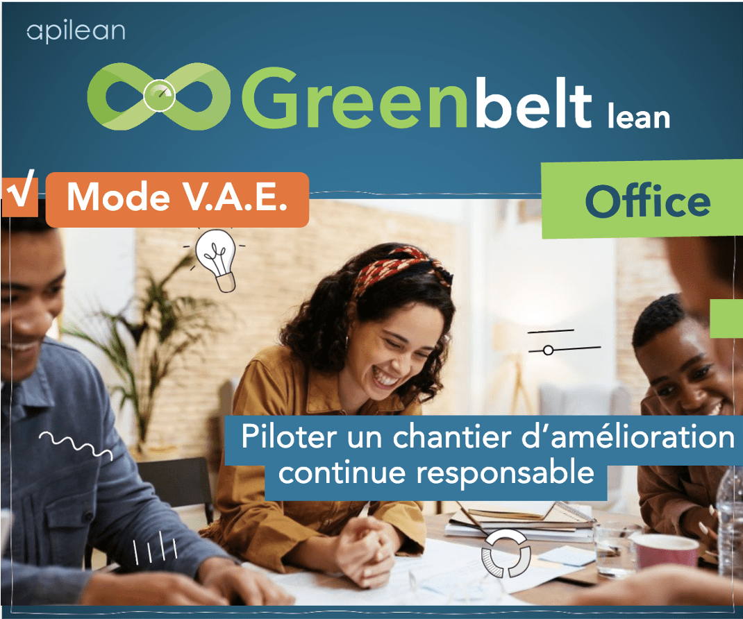 Apilean VAE Lean Office chantier Lean green Belt Formation